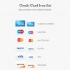 Credit card icon set