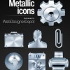 Metallic icon set