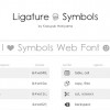 Ligature Symbols Icon Font