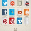 Book themed Social Media icons