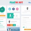 Flat UI Kit from Freepik